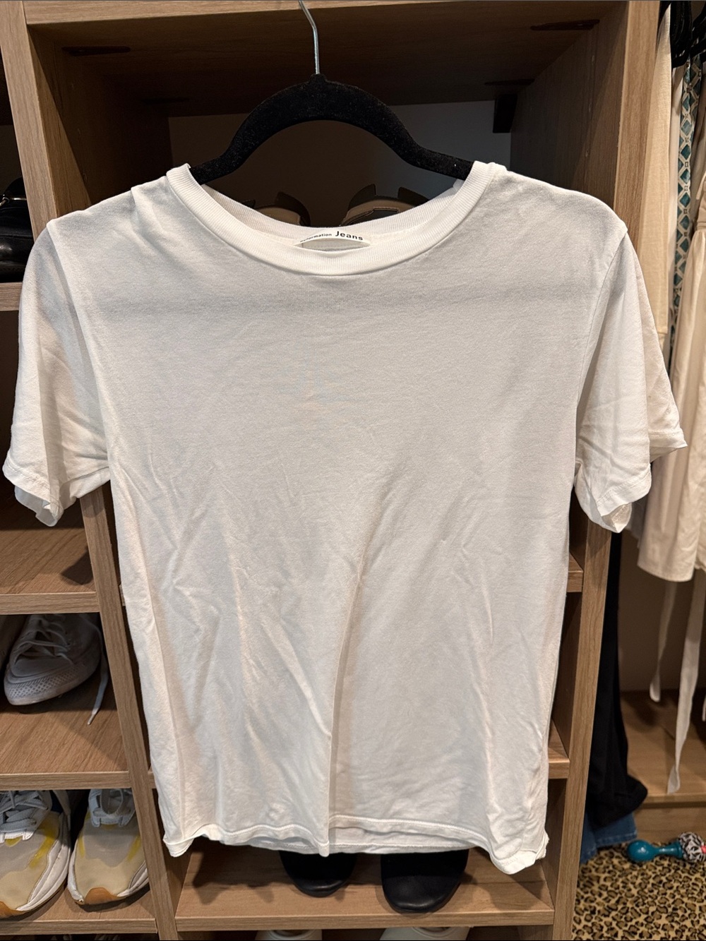 Reformation Classic White Crewneck T-Shirt